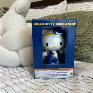 Golden State Warriors Hello Kitty Blue and White Bobblehead